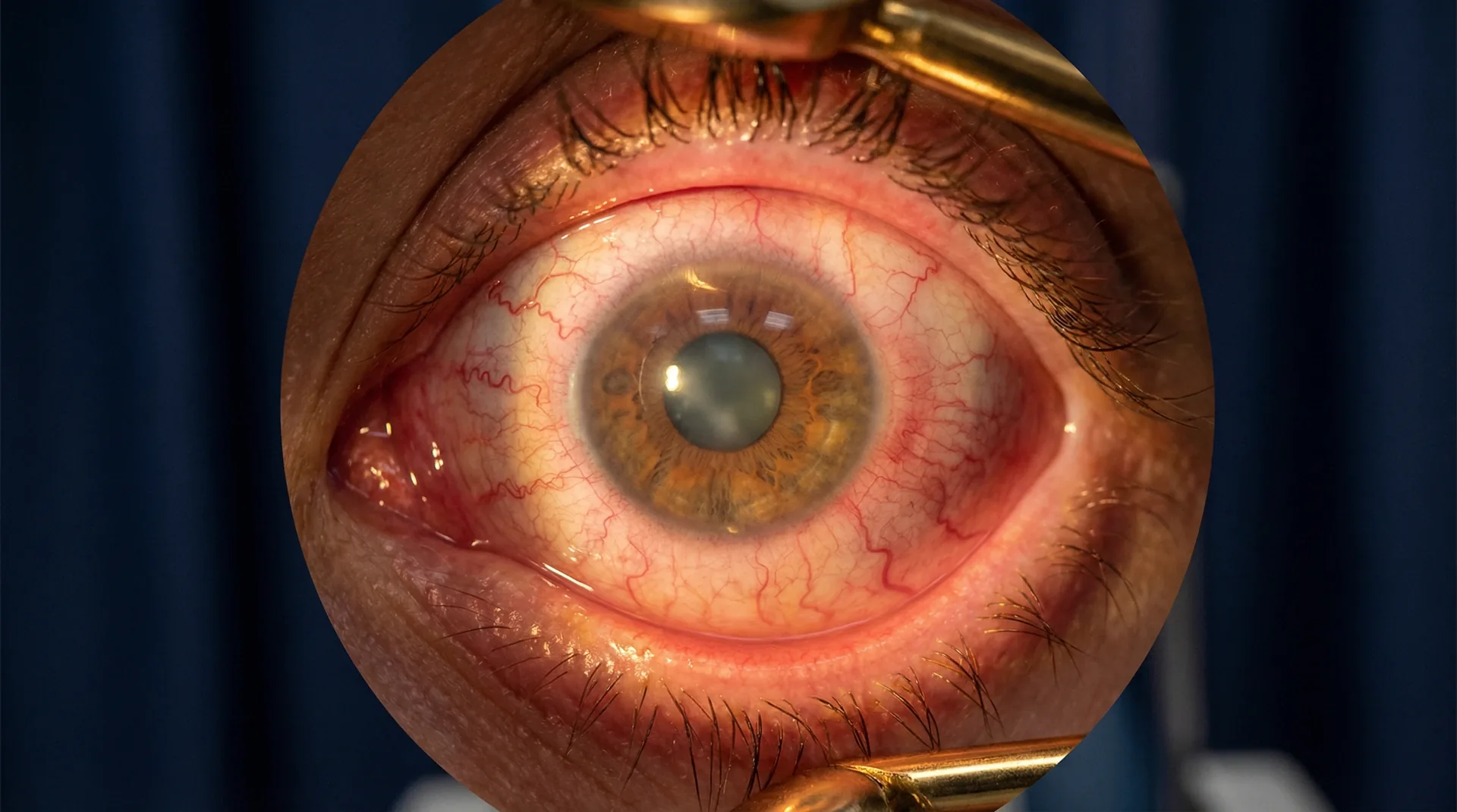 Dor Ocular e Vermelhidão (Ângulo Fechado)